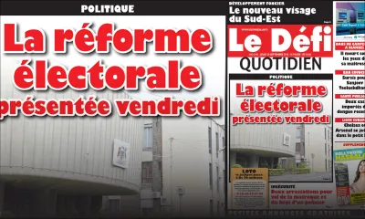 Voici la Une du Defi Quotidien de ce jeudi 20 Septembre 2018