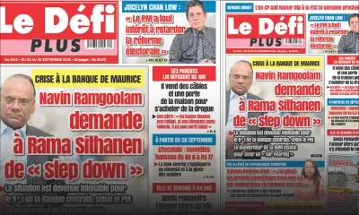 Voici la Une du Défi Plus de ce Samedi 20 Septembre 2025