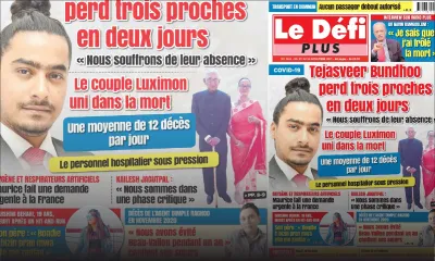 Voici la Une du Défi Plus de ce samedi 20 Novembre 2021