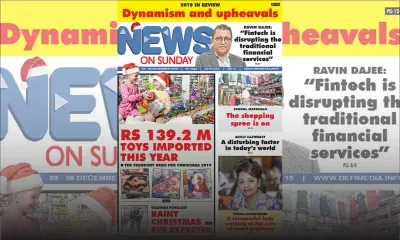 Voici la Une de News on Sunday de ce Vendredi 20 décembre 2019