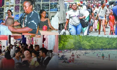 Sous un soleil de plomb, la fièvre des achats ne faiblit pas