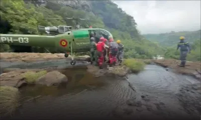 Sept Cascades : une jeune touriste indienne secourue par l’Hélicopter Squadron