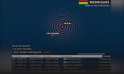 Rodrigues : «Le séisme le plus près jamais enregistré de l’île», indique Prithiviraj Booneeady de la station météo