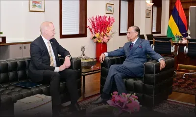 L’ambassadeur des États-Unis à Maurice, Henry Jardine, rend une visite d’adieu au PM