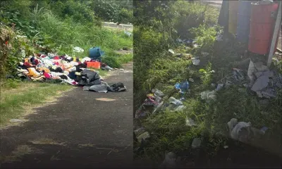 Camp Levieux : des déchets jetés illégalement à la Résidence Géranium