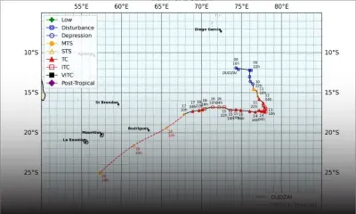 Dudzai : l’alerte I maintenue à Rodrigues