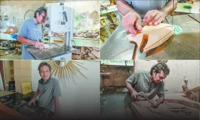 Christian Domingue : les mains dans l’écorce