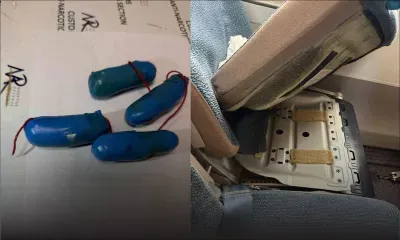 Lors du nettoyage d’un avion en provenance d’Angleterre : un colis contenant 240 g de drogue découvert