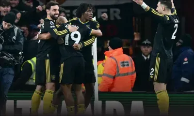 Premier League : Le leader Arsenal battu chez lui par Manchester United 3-2