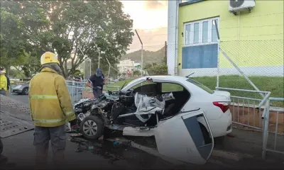 Sortie de route à la route Nicolay : le conducteur positif à la drogue et en état d’ébriété fait dissimuler un colis de drogue