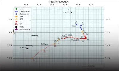 Dudzai : un avertissement de cyclone de classe II en vigueur à Rodrigues