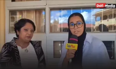 Réaction de la rectrice de Mahatma Gandhi Secondary School (MGSS) Dana Samy, après que l’école a décroché une lauréate pour la cuvée 2025