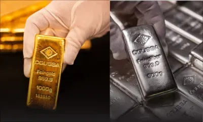 Le cours de l'argent dévisse de plus de 15%, l'or cède plus de 3%