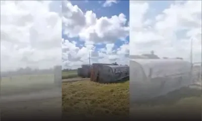 Le Chaland : un camion-citerne transportant du kérosène se renverse 