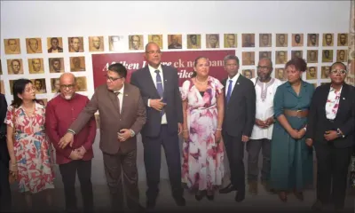 Visite du président des Seychelles, Patrick Herminie, et de son épouse, Véronique, à l’Aapravasi Ghat et au Musée intercontinental de l’esclavage, ce jeudi 12 mars