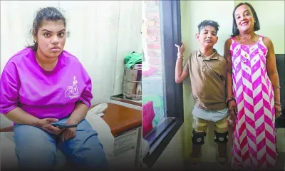 Souffrant de lourds handicaps - Noorshaba et Dhruv : debout… ou presque, pour la première fois