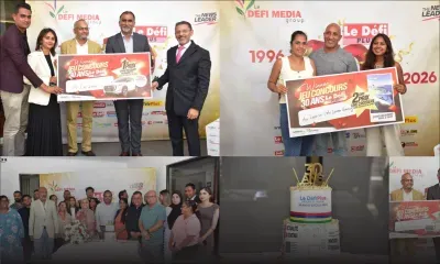 Jeu concours dans le cadre des 30 ans du Défi Plus : entre voiture neuve et croisière, les lauréats Rudy Tannoo et Laeticia Furcy récompensés