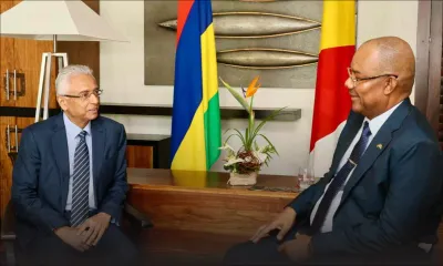 Pravind Jugnauth rencontre le président des Seychelles, Patrick Herminie