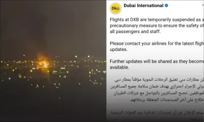 Conflits au Moyen-Orient : Incendie maîtrisé à l’aéroport de Dubaï, mais les vols restent suspendus