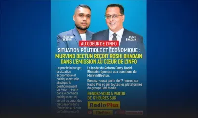 Situation politique et économique : Roshi Bhadain, invité dans «Au Cœur de l’Info»