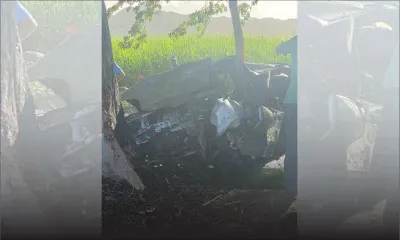 Voiture calcinée à Grand Bel-Air : deux morts, trois blessés