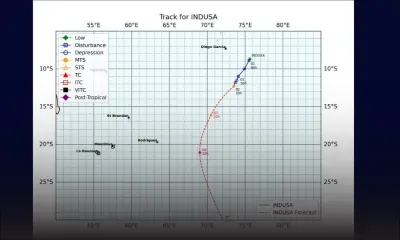 Dépression tropicale Indusa : pas d’impact direct sur les Mascareignes, mais mer agitée attendue le week-end