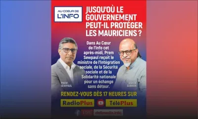 Ashok Subron, l'invité de l'émission Au cœur de l’Info ce jeudi