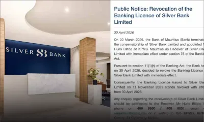 Silver Bank : la licence bancaire révoquée par la Banque de Maurice