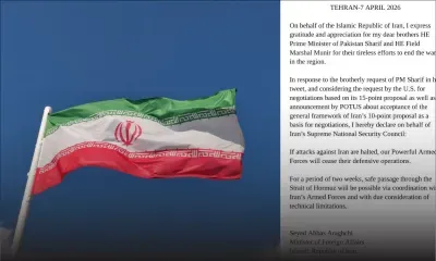 L’Iran accepte un cessez-le-feu et la réouverture du détroit d’Ormuz sous condition