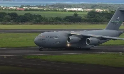 Un avion militaire américain à Plaisance : une mission liée à la future ambassade à Moka
