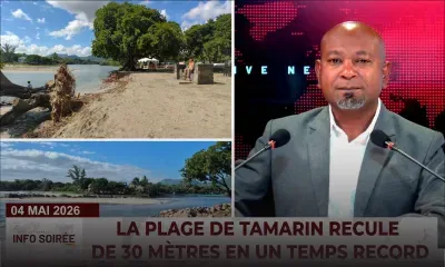 [Info Soirée] : « LA PLAGE DE TAMARIN RECULE DE 30 MÈTRES EN UN TEMPS RECORD »