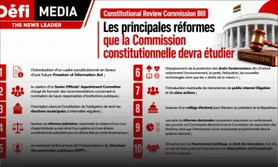 Freedom of Information Act, élections municipales obligatoires, révocation d’un élu en cas de faute grave, dispositions anti-transfuges… les grands chantiers de la future Constitutional Review Commission