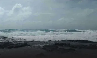 Météo : mer agitée au-delà des récifs 