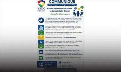 Réforme de la politique sur le cannabis : la NADC invite le public à participer aux consultations