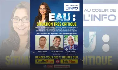 Au Cœur de l’Info- Eau : état des lieux d’une situation jugée alarmante