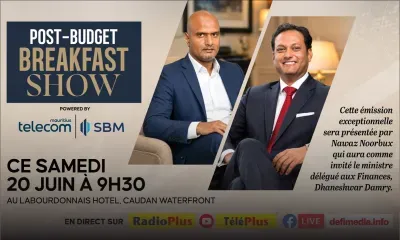 Post-Budget Breakfast Show ce samedi à 9 h 30