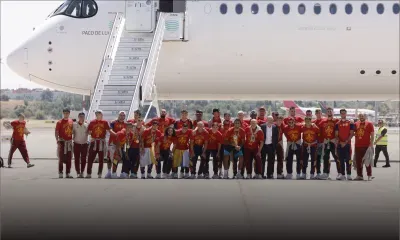 Mondial-2026: l'équipe d'Espagne, championne du monde, a atterri à Madrid
