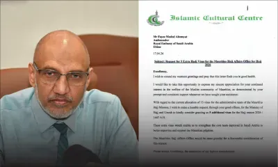 Hadj 2026 – Le président de l’Islamic Cultural Centre dénoncé à la FCC : des «complementary visas» pour son épouse et son fils