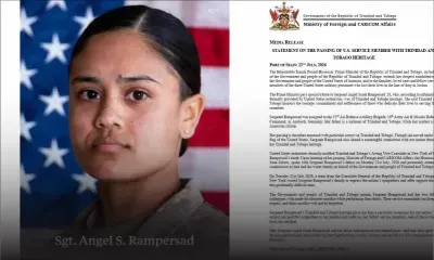 Soldate américaine tuée en Jordanie : Trinidad-et-Tobago confirme les origines trinidadiennes de la sergente Angel Rampersad