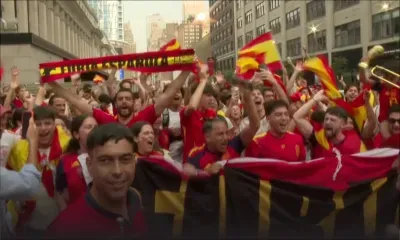 Mondial-2026: Les supporters de l'Espagne font la fête à New York à la veille de la finale