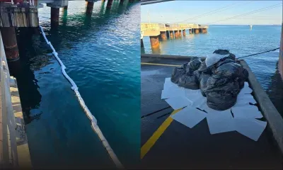 Déversement de fioul à Mer Rouge : les opérations de nettoyage se poursuivent