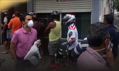 [En images] Port-Louis : supermarchés,  boulangeries, quelques gestes admirables…mais évitez de sortir !