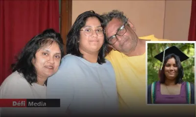 Bachelière à 16 ans, Janvi Juwaheer étudie le droit en Angleterre : son avenir compromis après le décès de son père