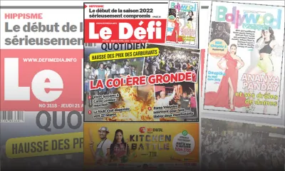 Voici la une du Défi Quotidien de ce jeudi 21 avril 2022
