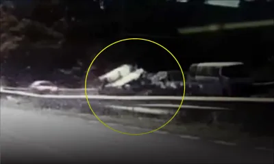 Réduit : les images d’un accident captées par la caméra d’un automobiliste