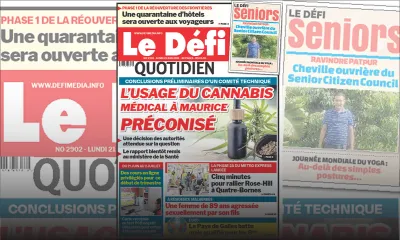 Voici la Une du Défi Quotidien de ce Lundi 21 juin 2021