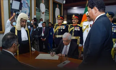 Sri Lanka : le président Wickremesinghe investi, en quête d'un gouvernement