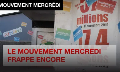 [Publi-reportage] Affiches et graffitis sur les boutiques : LE MOUVEMENT MERCREDI FRAPPE ENCORE