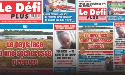 Voici la Une du Défi Plus de ce Samedi 21 Septembre 2024