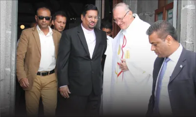 Banderole du PTr : Showkutally Soodhun félicite la police